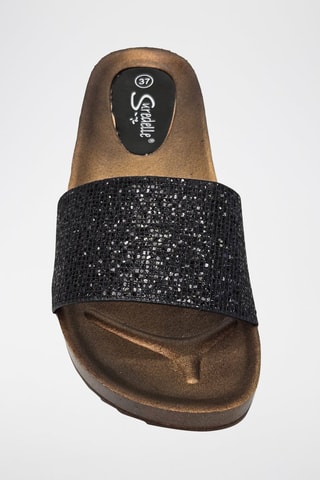 Mules com cunha - Preto