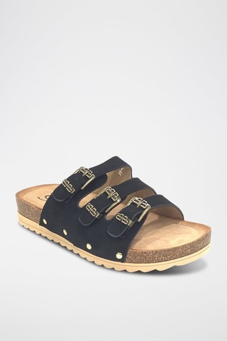 Mules com cunha - Preto