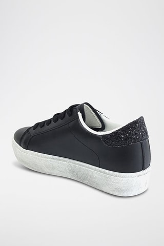 Sapatilhas com plataforma - Preto