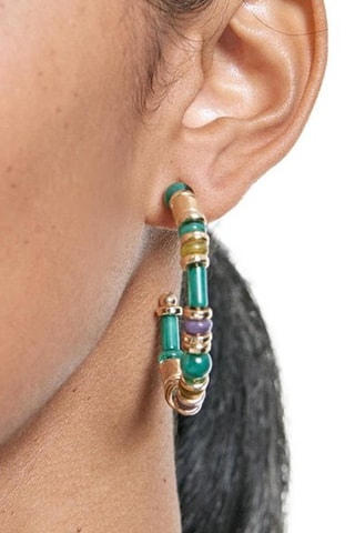 Créoles - Marron et doré