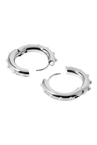 Créoles - Argenté et blanc