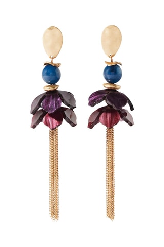 Boucles d’oreilles - Doré et violet