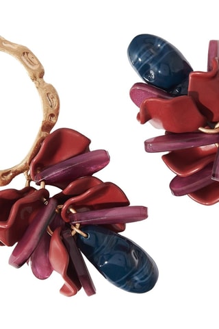 Créoles - Doré et rouge