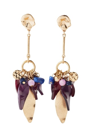 Boucles d’oreilles - Doré et violet