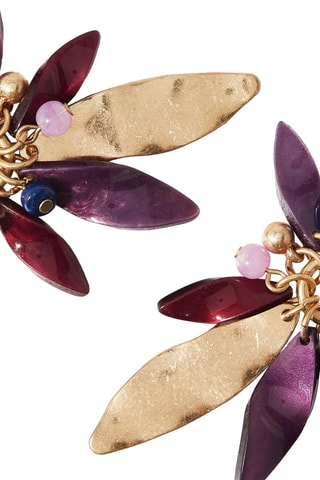 Boucles d’oreilles - Doré et violet