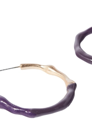 Créoles - Doré et violet