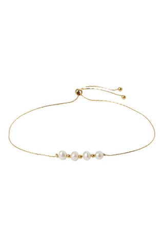 Bracelet - Doré et blanc