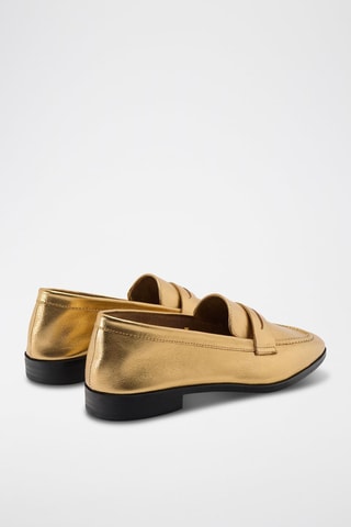 Mocassins en cuir - Doré