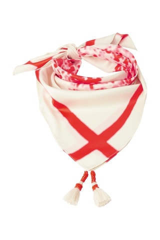 Carré - Blanc et rouge