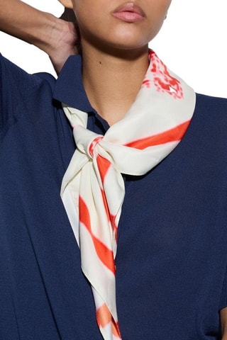 Carré - Blanc et rouge