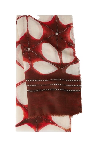 Echarpe - Bordeaux et blanc