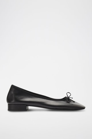 Ballerines en cuir - Noir