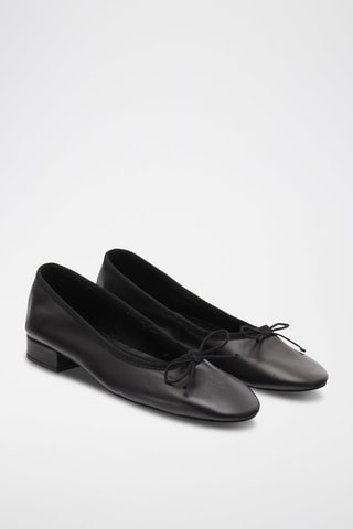 Ballerines en cuir - Noir