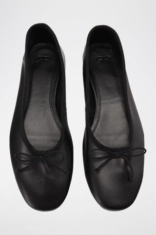 Ballerines en cuir - Noir