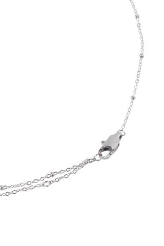 Collier - Argenté et blanc