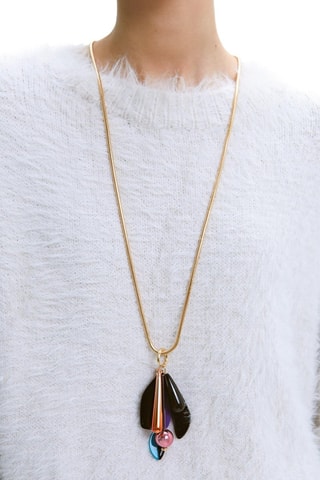 Collier - Doré et bleu nuit