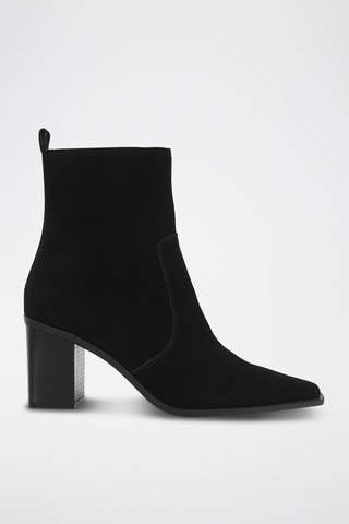 Bottines en nubuck - Noir