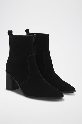Bottines en nubuck - Noir
