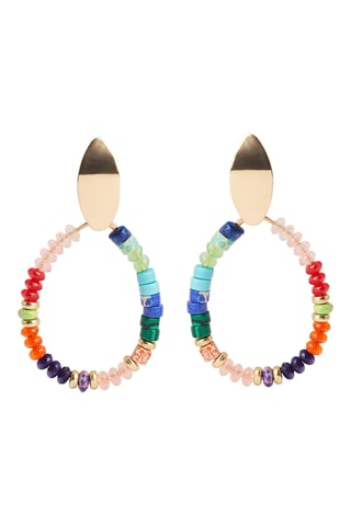 Boucles d’oreilles - Rose et rouge