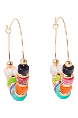 Créoles - Orange et turquoise