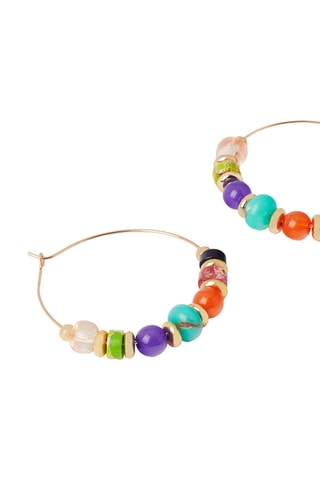 Créoles - Orange et turquoise