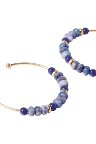 Créoles - Bleu et doré