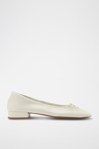 Ballerines en cuir - Ecru