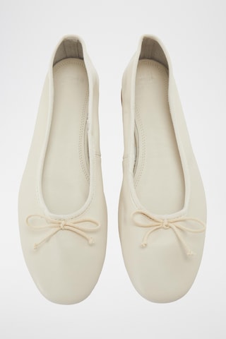 Ballerines en cuir - Ecru