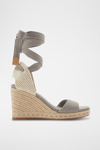 Sandales compensées - Gris