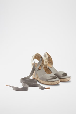 Sandales compensées - Gris