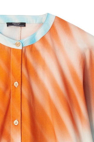 Vestido comprido tie and dye - Branco