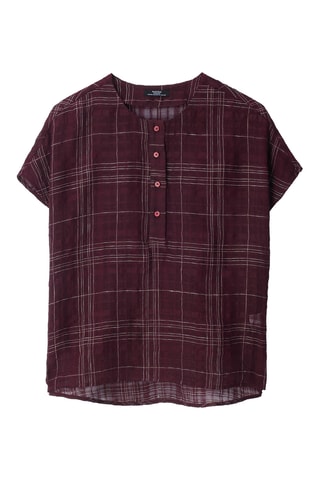 Blouse en lin - Bordeaux