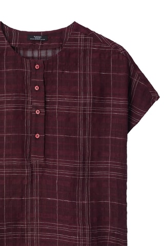 Blouse en lin - Bordeaux