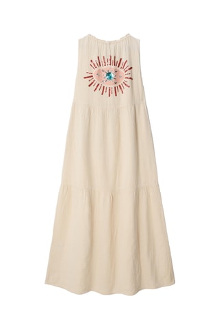 Vestido comprido - Bege