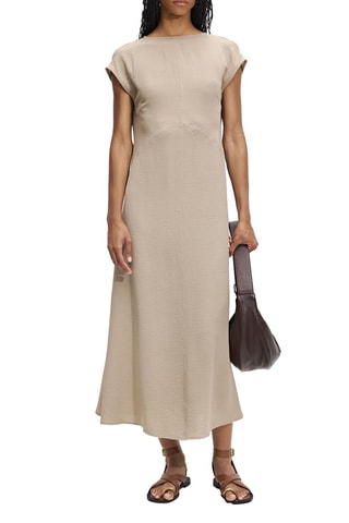 Vestido midi - Bege