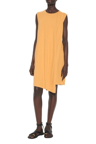 Vestido direito- Mostarda