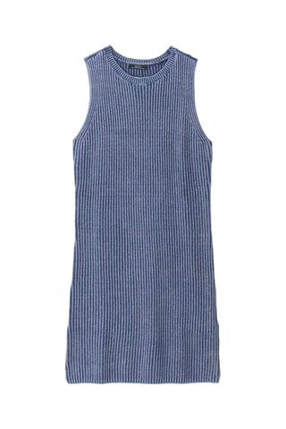 Vestido direito - Azul-cobalto