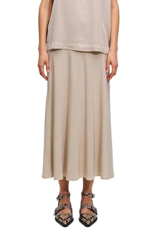 Jupe midi - Taupe