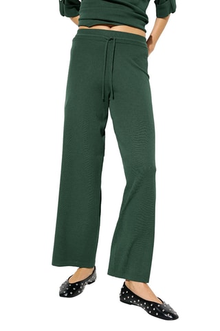 Calças - Verde-escuro