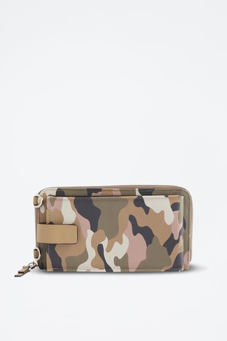 Etui pour smartphone - Kaki et marron clair