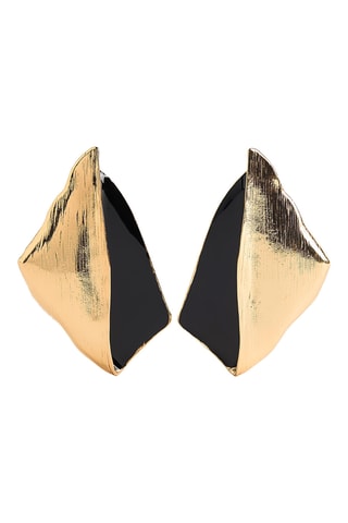 Boucles d’oreilles - Doré et noir