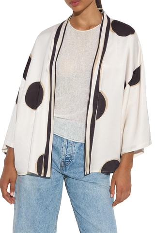 Kimono - Ecru et noir