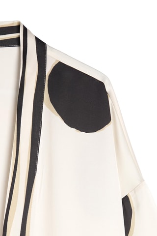 Kimono - Ecru et noir