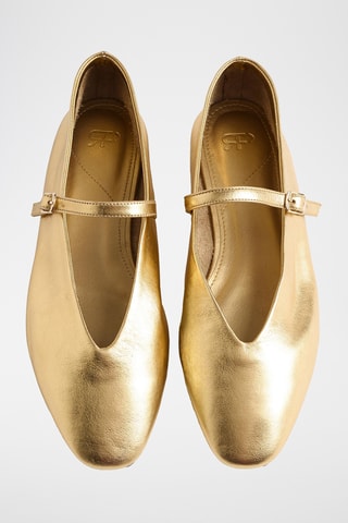 Babies en cuir - Doré