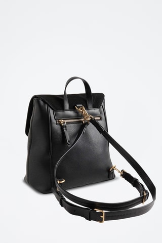 Sac bandoulière en cuir - Noir