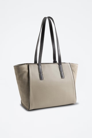 Cabas en cuir - Beige