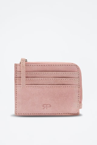 Porte-cartes en cuir - Rose