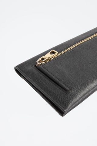 Portefeuille en cuir de chèvre - Noir