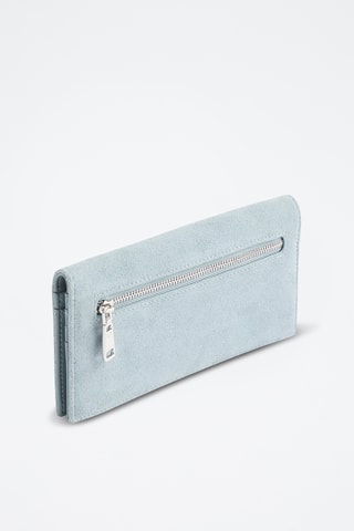 Portefeuille en nubuck - Ciel
