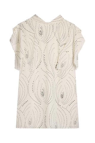 Vestido direito- Cru